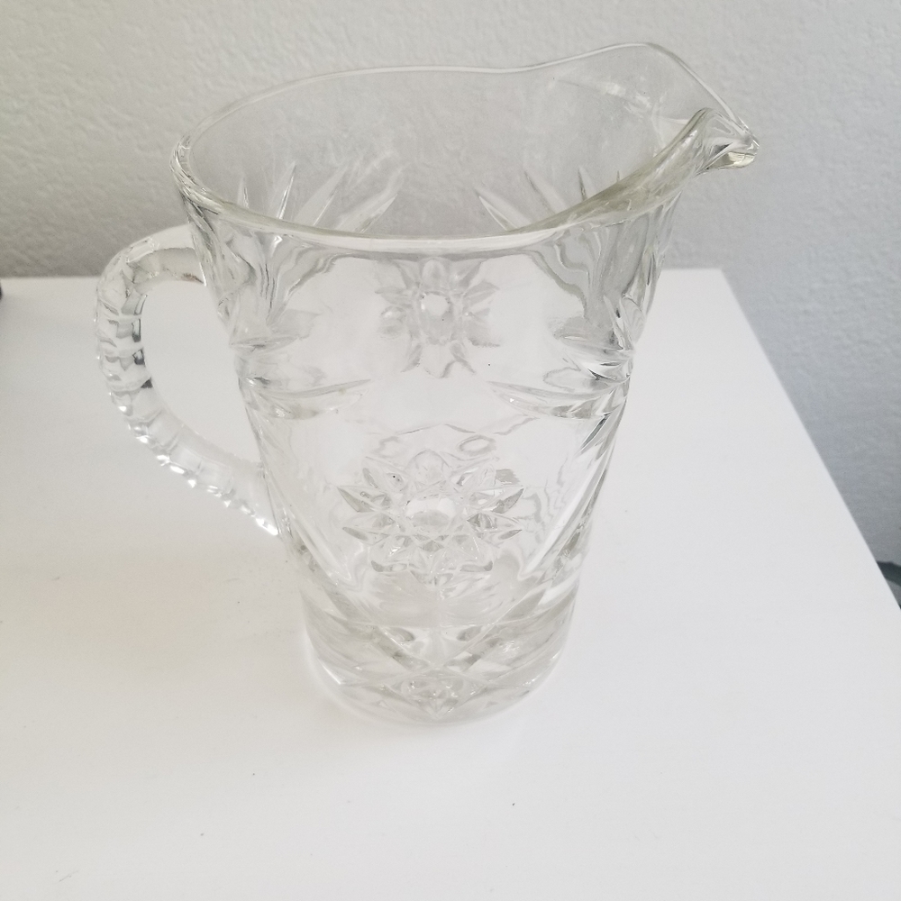 Glass Cut Pitcher - Picture 3 of 7